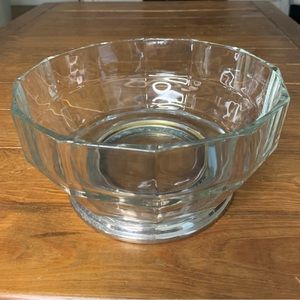 Godinger 12 Sided Glass Bowl, Made in Italy, VINTAGE